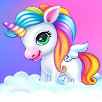 Newborn unicorn care game