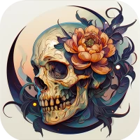 Dark Skeleton Color by number