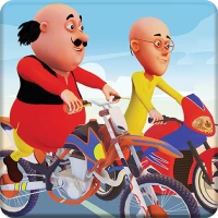 Motu Patlu Speed Bike Racing