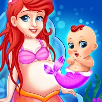 Mermaid Mom & Baby Care Game